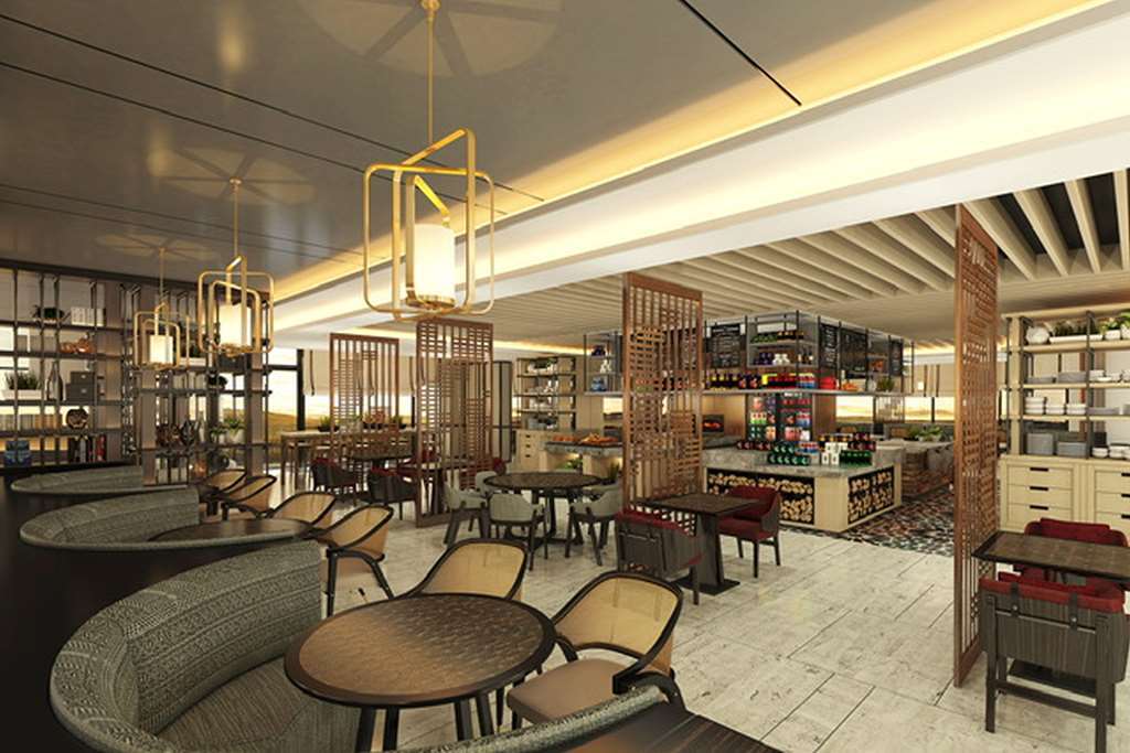 Hilton Dili Palm Springs Ξενοδοχείο Εστιατόριο φωτογραφία